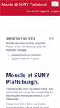 Mobile Screenshot of moodle.plattsburgh.edu